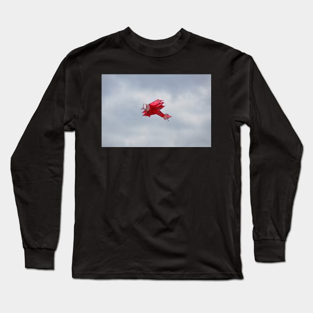 A little Fokker Dr.1 Triplane kite Long Sleeve T-Shirt by declancarr